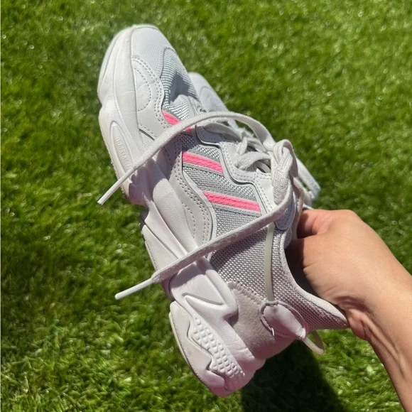 ADIDAS originals ozweego Gray and Pink Athletic Shoes - Picture 8 of 9